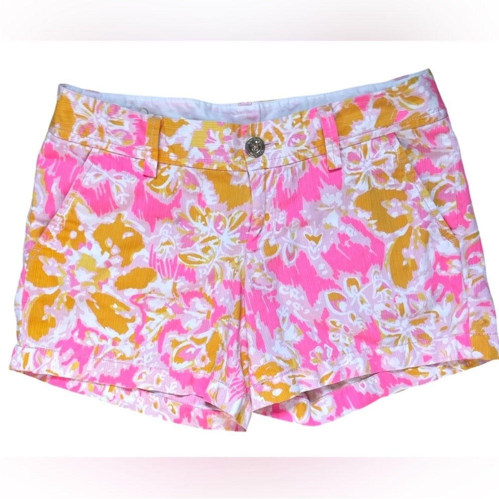 Lilly Pulitzer Callahan Short Kir Royal Pink Ooh La La Size 8*